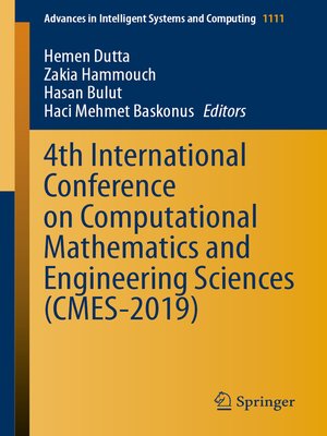 cover image of 4th International Conference on Computational Mathematics and Engineering Sciences (CMES-2019)